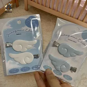 1 Cặp Kẹp Tóc Cánh Thiên Thần Nhật Bản Y2K Kẹp Tóc Dễ Thương Phụ Kiện Ngọt Ngào Cho Đồng Phục Đi Học Mới