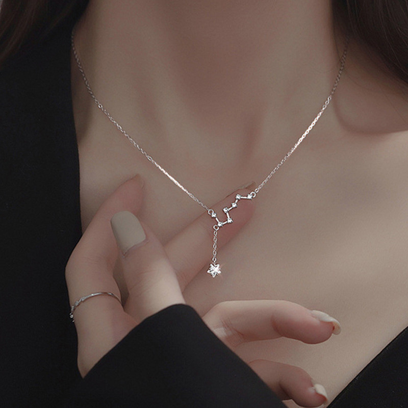 Vòng cổ bạc 925 dành cho nữ, thiết kế độc đáo, dây chuyền xương đòn sang trọng nhẹ nhàng