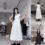 Váy xù đính kim cương phong cách ngọt ngào kiểu Pháp Phiên bản Hàn Quốc thon gọn hơn Mùa hè Váy dài Bud phong cách mới