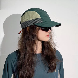 Mũ Màu Retro Nhật Bản Phù Hợp Với Mũ Khô Nhanh Dụng Cụ Mũ Năm Mảnh Cắm Trại Ngoài Trời Mũ Bóng Chày Thoáng Khí Ván Trượt Mũ Thể Thao Mũ Chống Nắng