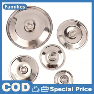 10-26cm Nắp Nồi Tròn Thiên Thép Không Gỉ Nắp Nồi Thay Thế Đa Năng Nhà Bếp Nắp Thực Phẩm Đồ Dùng Nhà Bếp