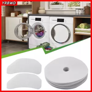 Bộ lọc ống xả máy sấy Tumble YRBWD, Bộ lọc khí thay thế bằng bông, Phụ kiện màu trắng bền Bộ lọc ống xả tròn Bộ phận máy sấy