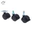 HFTOY 1 Cặp 1 Inch Bánh Xe Đa Năng Xoay Bánh Xe Con Lăn Nội Thất Ghế Văn Phòng Bánh Xe Có Phanh Cho Phụ Kiện Hành Lý ~