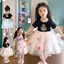 Váy công chúa gạc hoa ba chiều thời trang phong cách mới mùa hè