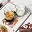 70 / 75ml Espresso Shot Glass Vòi đôi Cốc đo thủy tinh chịu nhiệt Tay cầm trong suốt Cân đo cà phê sữa