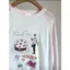 Milyfashion Màu Sắc Phù Hợp Với Vui Nhộn In Raglan Dài Tay T Mùa Hè Phong Cách Mới Nhẹ Kem Chống Nắng Lười Top HD2Y