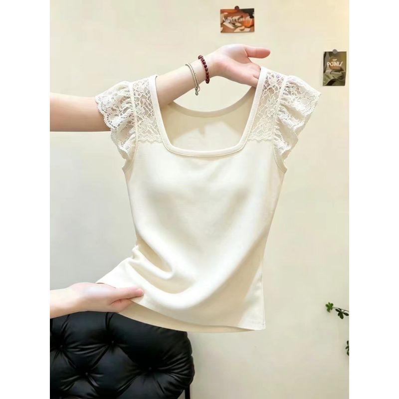 [Seckill trong thời gian có hạn] Áo thun ngắn tay ngắn tay giảm tuổi phong cách Hàn Quốc, 2 chiếc