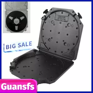Guansfs Guansfs Hộp lưu trữ băng âm thanh cuộn mở 7 inch Vỏ nhựa chống bụi có giấy nhãn cho tổ chức toàn cầu (Đen)