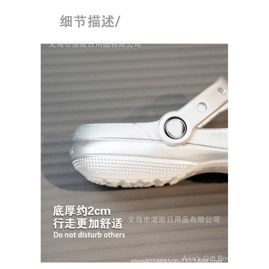 [Aria] cross Ballet Hole Shoes Nữ Mùa Hè Đi Biển Chống Trơn Trượt Thoáng Khí Mặc Ngoài Y Tá Sandal Ballet