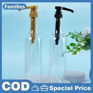 750ml Cà Phê Trong Suốt Xi-rô Ong Nhỏ Giọt Bảo Quản Máy Bơm Chai Bóp Sữa Bình Mật Ong Hộp Đựng