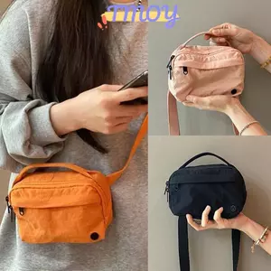 TMOY Túi vuông Macaron Nylon thời trang Túi vải nhẹ Túi đeo vai đa năng thông thường Túi đựng điện thoại di động TMOY