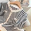 Áo Cardigan Dệt Kim Mỏng Nữ Tay Ngắn Sang Trọng Áo Chui Đầu Sọc Ngắn Phong Cách Thời Trang Phù Hợp Với Top 6.23