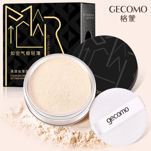 Gemeng Loose Powder Setting Powder Powder Lâu trôi Chống thấm nước Chống mồ hôi Giữ Kem che khuyết điểm Loose Powder Trang điểm nữ 6.23