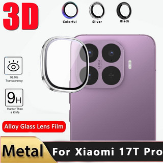 Máy Ảnh Kim Loại Cho Xiaomi 17T Pro 17TPro 4G 5G 2026 Kính Cường Lực Ống Kính Vòng Bảo Vệ Cho Xiaomi17TPro Xiaomi17T Ống Kính