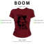 BOOM Áo Baby Tee Nữ Cotton Ôm Body-Áo Thun Ngắn Tay Y2K In Hình PhongCách Mùa Hè, Cổ Tròn Hàng Đầucách hàn quốc phong388