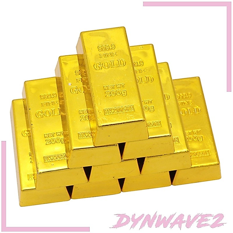 [Dynwave2] Thanh vàng giả Mô phỏng vàng Đạo cụ khăn giấy Đồ chơi trang trí bàn