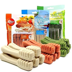 Xương Gặm Cho Chó ORGO - Thơm Miệng / Sạch Răng / Bổ Sung Canxi Cho Chó - Gói 90g