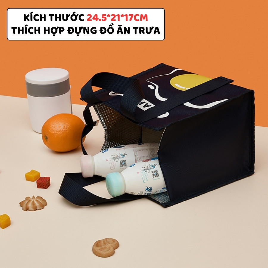 Túi Giữ Nhiệt Đựng Cơm ENODA HOME, Túi Đựng Hộp Cơm Bento Vải Chống Thấm Phong Cách Nhật Bản TUICOM011