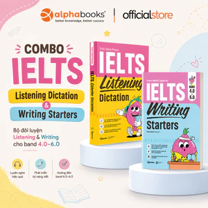 Sách - Lẻ/Combo: Ielts Listening Dictation + Ielts Writing Starters (Gamma Books)