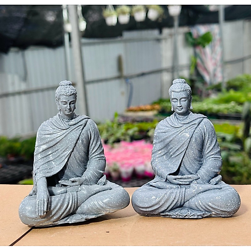 Mô hình Tượng Thích Ca 11cm trang trí tiểu cảnh,bán cạn, terrarium, non bộ