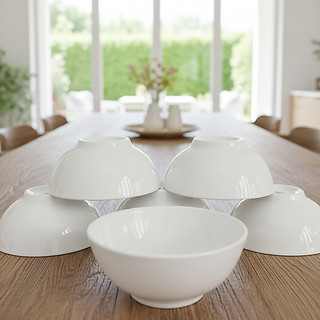 Bát tô trắng sứ hoa văn 7 inch, bát ô tô, bát tô- Bát Tô Trắng 7inch 18cm  Dày Dặn, Tô bún,Phở - Phương Trang