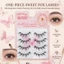 Lông mi giả Fox Eye One Pieces Sợi C Curl 11-13mm Đen