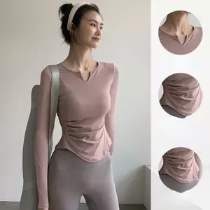 Áo thun thể thao mỏng khỏa thân Tập thể dục Chạy bộ thoáng khí Nhanh khô bó sát