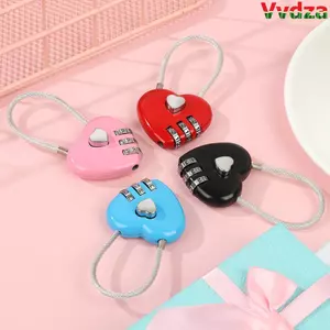 VVDZA 1 Móc Khóa Hợp Kim Kẽm Mặt Số Quà Tặng Kết Hợp Hành Lý Ngày Lễ Tình Nhân Vali Du Lịch Dụng Cụ An Ninh