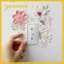Nhãn dán tường công tắc GUSTAVA, Nhãn dán chống nước hoa đẹp DIY, Nhãn dán trang trí nhà cửa có thể tháo rời PVC Phòng ngủ Phòng tắm Phòng khách