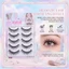 Thân cứng Full Strip Lông mi giả C Curl Lông mi sợi dày tự nhiên để trang điểm hàng ngày