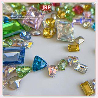 JRP 50 Chiếc Kim Cương Giả Móng Tay Nghệ Thuật Quyến Rũ Hình Đặc Biệt Mũi Nhọn-Bottom Đầy Màu Sắc Pha Lê Ngọc Cho Mặt Quần Áo Giày Trang Trí Đồ Dùng Làm Móng Tay JRP