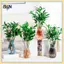 Bình hoa nhựa trong suốt B & N để trang trí nội thất Giá đỡ hoa để bàn thanh lịch cho phòng khách Trang trí máy tính để bàn văn phòng.