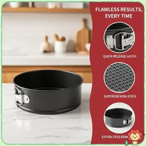 Chảo Non Sti Springform 9 Inch Đáy Có Thể Tháo Rời Chống Rò Rỉ Cho Bánh Nướng Bánh Bánh Mì Bánh Ngọt Phụ Kiện