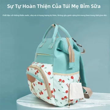 Balo bỉm sữa thiết kế mới, sức chứa lớn nhẹ thời trang, đa năng hoàn hảo cho mẹ bỉm sữa hiện đại bền