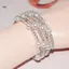JULYHOT Pha Lê Thanh Lịch Giả Ngọc Trai Vòng Tay Nhiều Lớp Co Giãn Vòng Tay Ngọc Trai Vòng Tay Ngọc Trai Cho Nữ Cô Dâu Món Quà Trang Sức Massivedeals