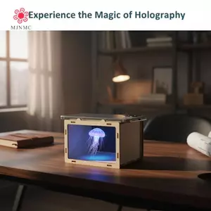 MJnmc DIY Gỗ Holographic Cinema 3D Video Máy Chiếu Điện Thoại Hình Ba Chiều Braet Khoa Học Giáo Dục Xây Dựng Đồ Chơi Cho Trẻ Em Tập Đi Mới