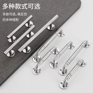 Tay Cầm Bằng Thép Không Gỉ Tủ Ngăn Kéo Hình Chữ T Tay Cầm Chắc Chắn Cửa Gỗ Tủ Quần Áo Cửa Gắn Bề Mặt Tay Cầm Khuỷu Tay Đôi 6.27 5HSY