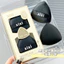 Công dụng kép Da Puff Sponge Ăn Không Dứa Trang Điểm Bột Đen Nhung Lô Tam Giác Mềm Dụng Cụ xixi Khô Ướt Kiss