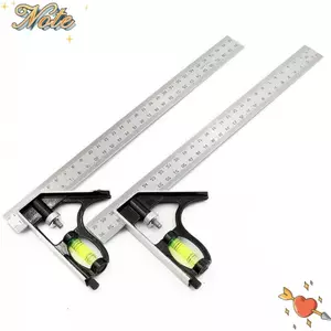 NOTE1 Kỹ sư kết hợp thử, Thước góc có thể điều chỉnh đa chức năng, Thước góc ngang phải 90 độ bằng thép không gỉ