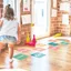 Decal Sàn Nhảy Lò Cò Số - Nhảy Xa - Trò Chơi Vận Động Cho Bé Có Keo Sẵn 165x56cm - Trang Trí Lớp Học