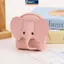 MAKY Da PU Cho Bé Voi Tiền Xu Ví Nữ Túi Mặt Dây Chuyền Sáng Tạo Đựng Thẻ Lưu Trữ Lipsti Phong Bì Dây Kéo Túi Tiền VN