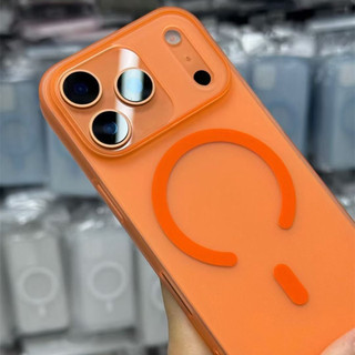 [JLK] Ốp từ tính mờ trong suốt cho iPhone 17 Air 16 15 14 13 12 Pro Max Plus Vỏ PC cứng siêu mỏng
