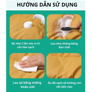 Chai xịt đánh bay các vết bẩn trên vải quẩn áo và đồ gia dụng  có tính chất vải và da