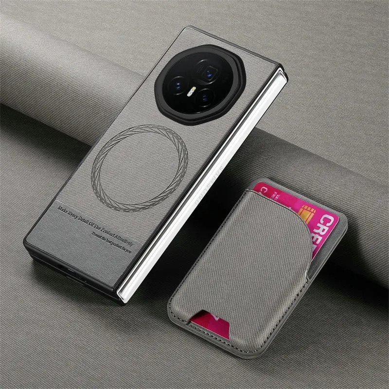Honor Magic V5 5G 2025 Ốp lưng sang trọng Thẻ da từ tính RFID Funda Honor Magic V3 V 5 3 5V Vỏ điện thoại gấp 2IN1 có thể tháo rời