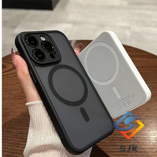 Ốp Điện Thoại Từ Tính Mờ Sang Trọng Cho IPhone 17 Pro Max 11 Pro 12 13 14 15 16 Pro Max 17Air 14 / 15 / 16 Plus Vỏ Trong Suốt Chống Sốc