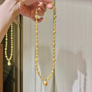 [ DAISYN ] N1039 vòng cổ ngọc Vàng tươi có mặt sang trọng , dây chuyền ngọc trai nhân tạo , chuỗi hạt ngọc