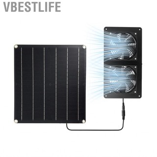 VBESTLIFE Quạt năng lượng mặt trời 20W Bảng ống xả kép cho gà Coop Greenhouse Shed Attic thông gió lưu thông không khí với hiệu quả cao phù hợp