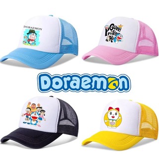 Doremon Hoạt Hình - Mũ Bóng Chày Lưới Polyester Thoáng Khí và Chống Nắng, Điều Chỉnh Size Phù Hợp Làm Quà Tặng Sinh Nhật