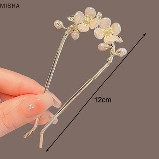 Misa Phong Cách Trung Hoa Ngọc Trai sel Kẹp Tóc Phong Cách Cổ Đại Swaying Kẹp Tóc Nữ Ánh Sáng Sang Trọng Hình Chữ U Mặt Ngựa Váy Kẹp Tóc