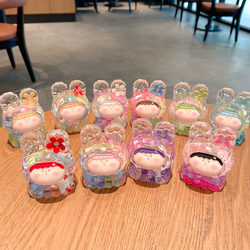 Sáng Tạo Li Sili Lis Macaron Siêu Dễ Thương Phong Cách Hoạt Hình Cát Lỏng Trang Trí Đầy Dầu